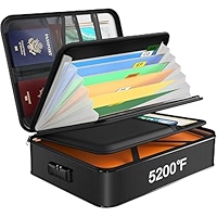 JUNDUN Document Organizer, Fireproof Document Box with